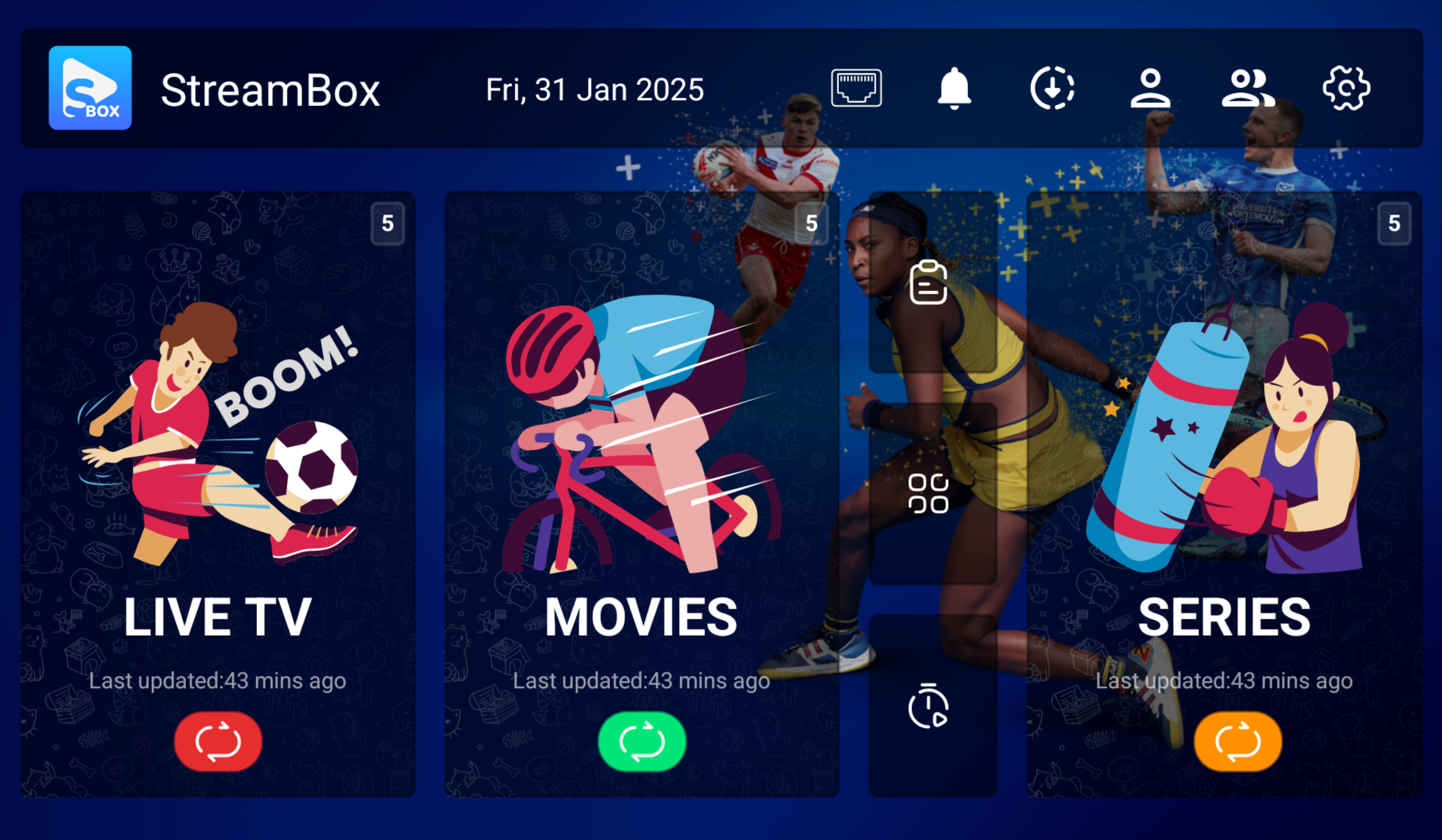 ثيم Sports الرياضي الحماسي